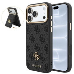 Husa originala Guess iPhone 18 Pro Hardcase 4G Cardslot MagSafe, negru, GUBPHCP18LP4SM44CK