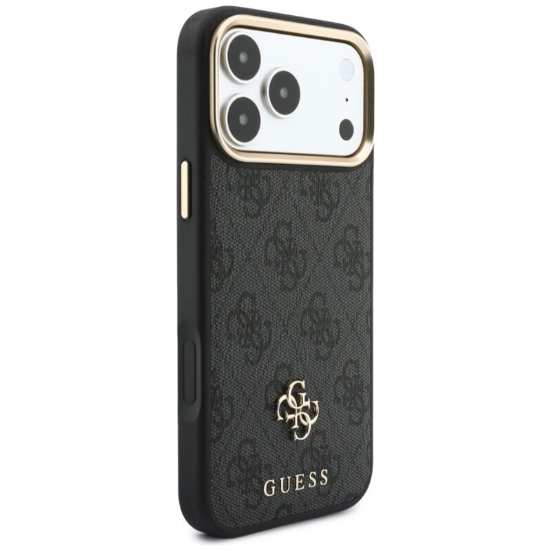 Husa originala Guess iPhone 17 Pro Hardcase 4G Cardslot MagSafe, negru, GUBPHCP18LP4SM44CK