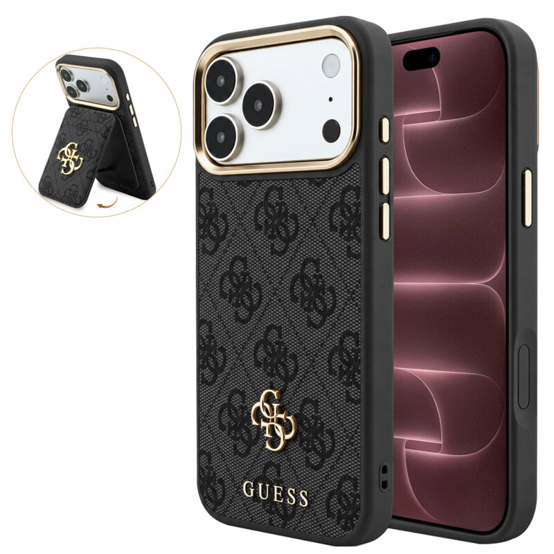 Husa originala Guess iPhone 18 Pro Max Hardcase 4G Cardslot MagSafe, negru, GUBPHCP18XP4SM44CK