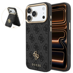 Husa originala Guess iPhone 17 Pro Max Hardcase 4G Cardslot MagSafe, negru, GUBPHCP18XP4SM44CK