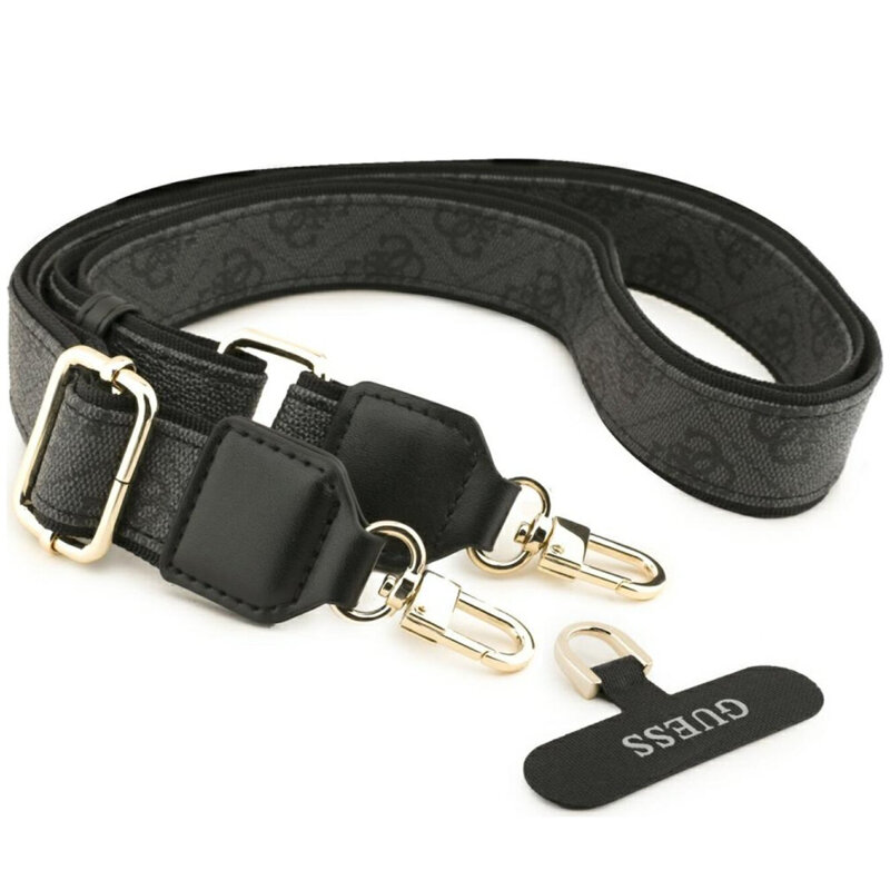 Husa originala Guess iPhone 17 Pro Hardcase 4G Cardslot & Big Strap MagSafe, negru, GUBPHUP18LP4SM44CK