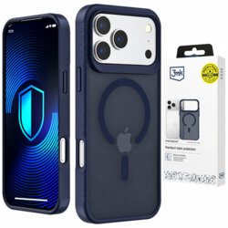 Husa iPhone 18 Pro premium 3mk Smoke MagCase, bleu