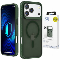 Husa iPhone 17 Pro premium 3mk Smoke MagCase, verde