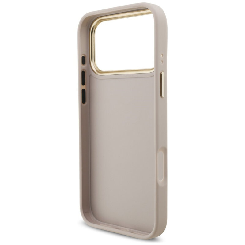 Husa originala Guess iPhone 17 Pro Max Big 4G Classic Logo & Big Strap Metal Buttons, roz, GUHCP18XP4G4BCSP