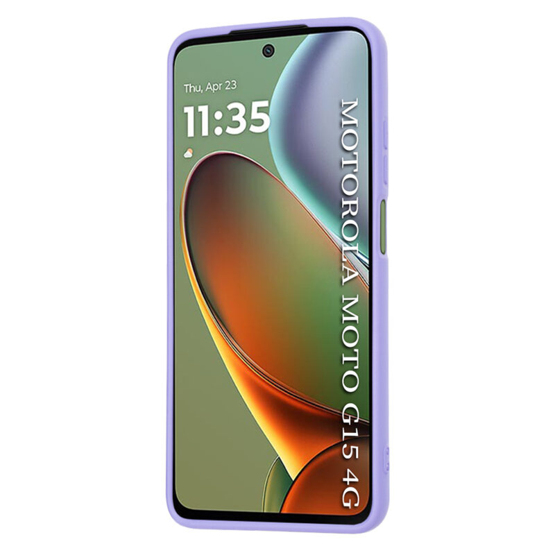 Husa silicon Motorola Moto G15 Techsuit SoftFlex, violet