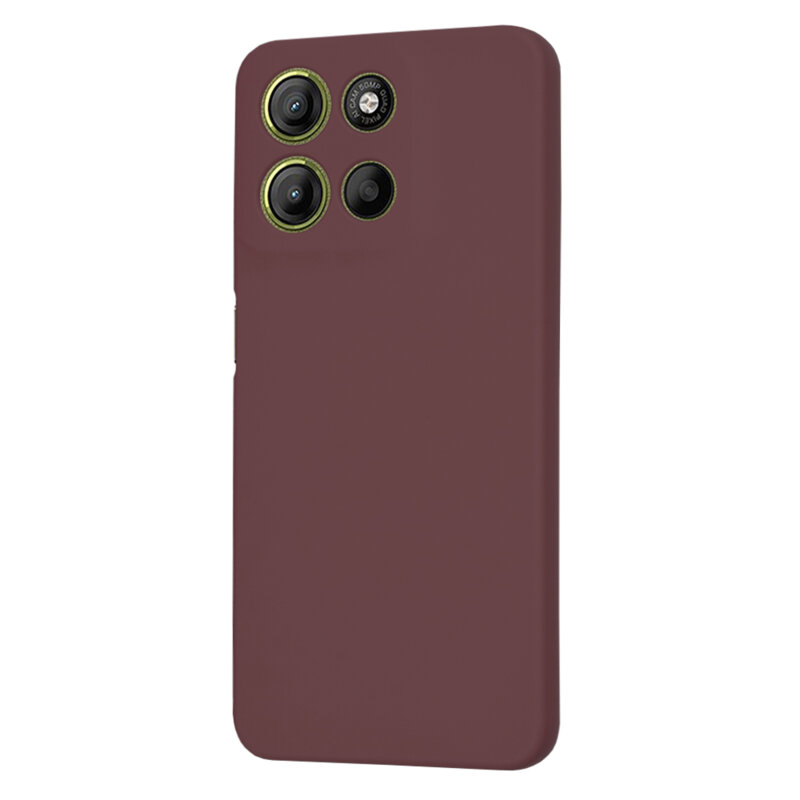 Husa silicon Motorola Moto G15 Power Techsuit SoftFlex, bordo