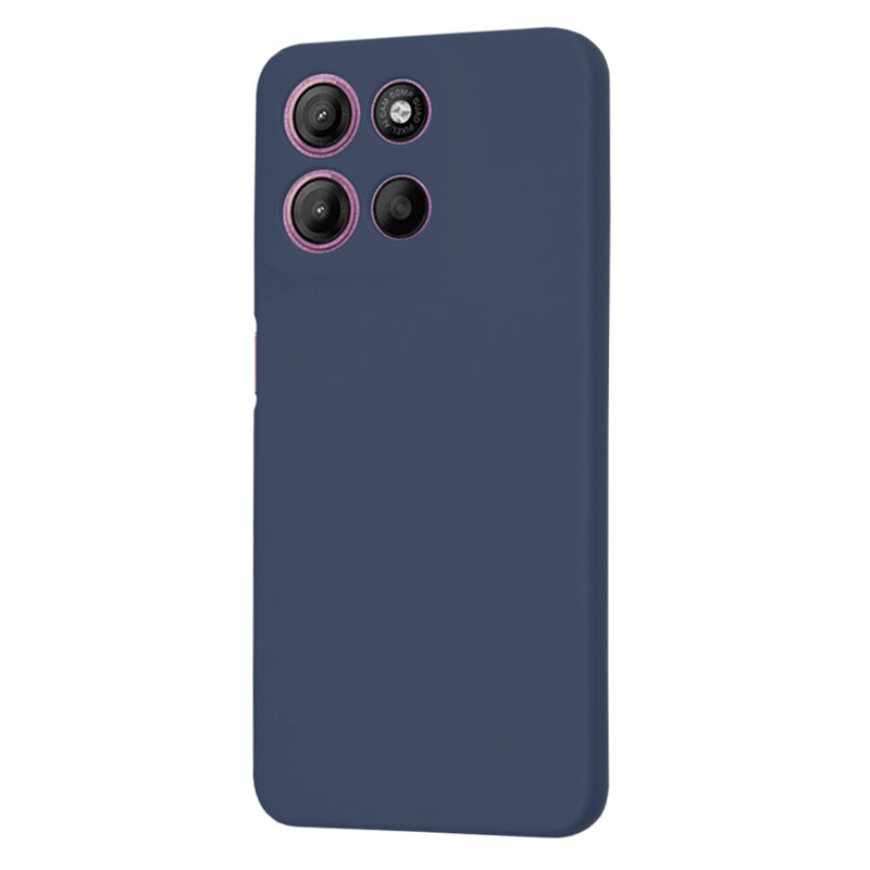 Husa silicon Motorola Moto G17 Techsuit SoftFlex, bleumarin
