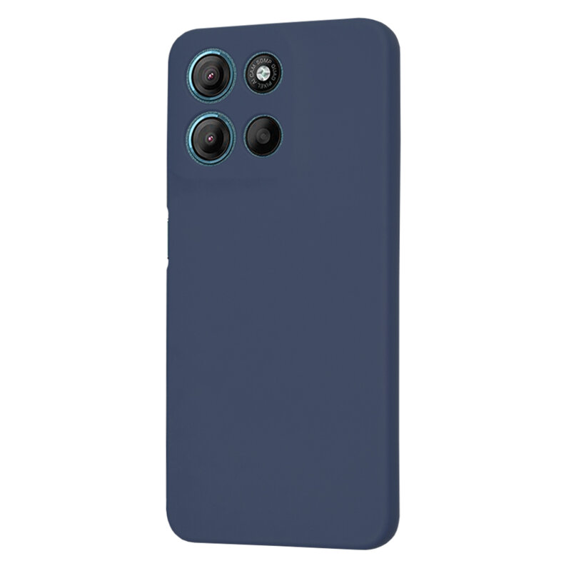 Husa silicon Motorola Moto G17 Power Techsuit SoftFlex, bleumarin