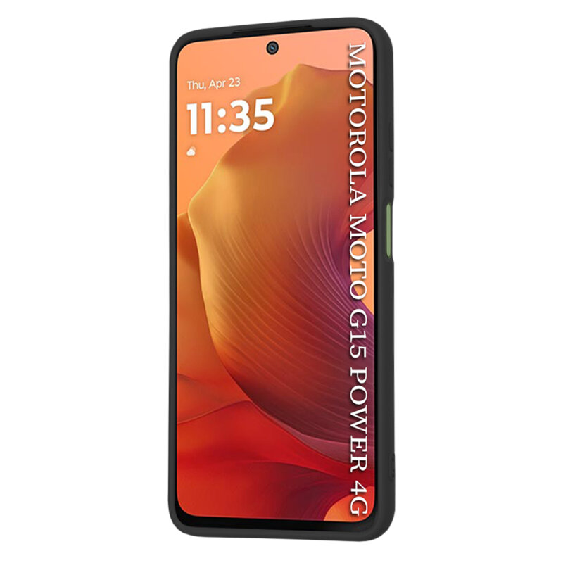 Husa silicon Motorola Moto G15 Power Techsuit SoftFlex, negru