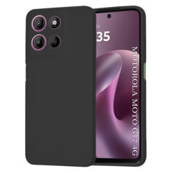 Husa silicon Motorola Moto G17 Techsuit SoftFlex, negru