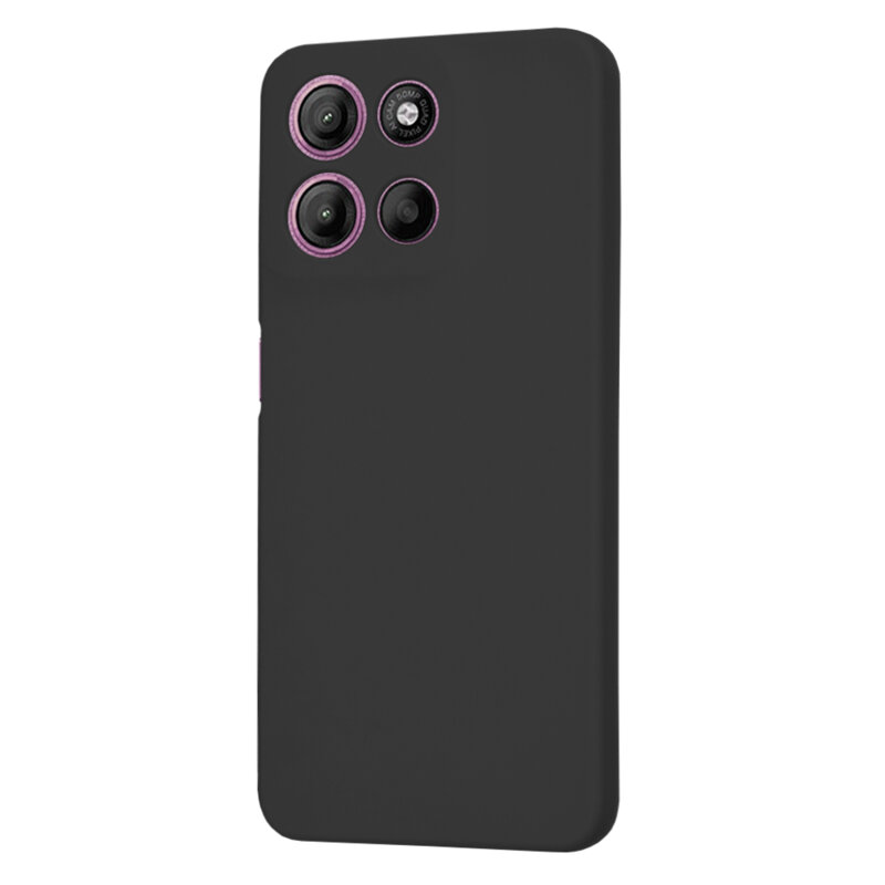 Husa silicon Motorola Moto G17 Techsuit SoftFlex, negru