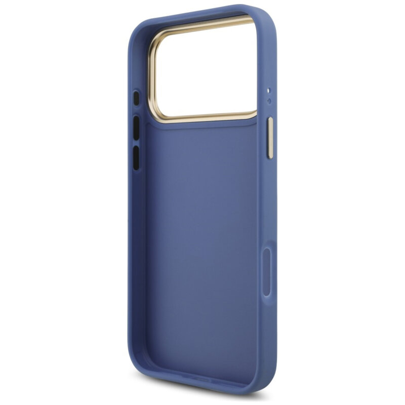 Husa originala Guess iPhone 17 Pro Max Big 4G Classic Logo & Big Strap Metal Buttons, albastru, GUHCP18XP4G4BCSB