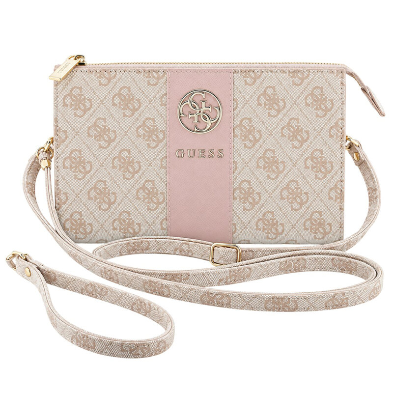Geanta Guess telefon crossbody pentru femei, roz, GUWP6PG4S4RP