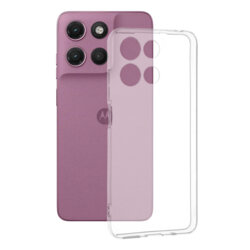 Husa Motorola Moto G17 Techsuit Clear Silicone, transparenta