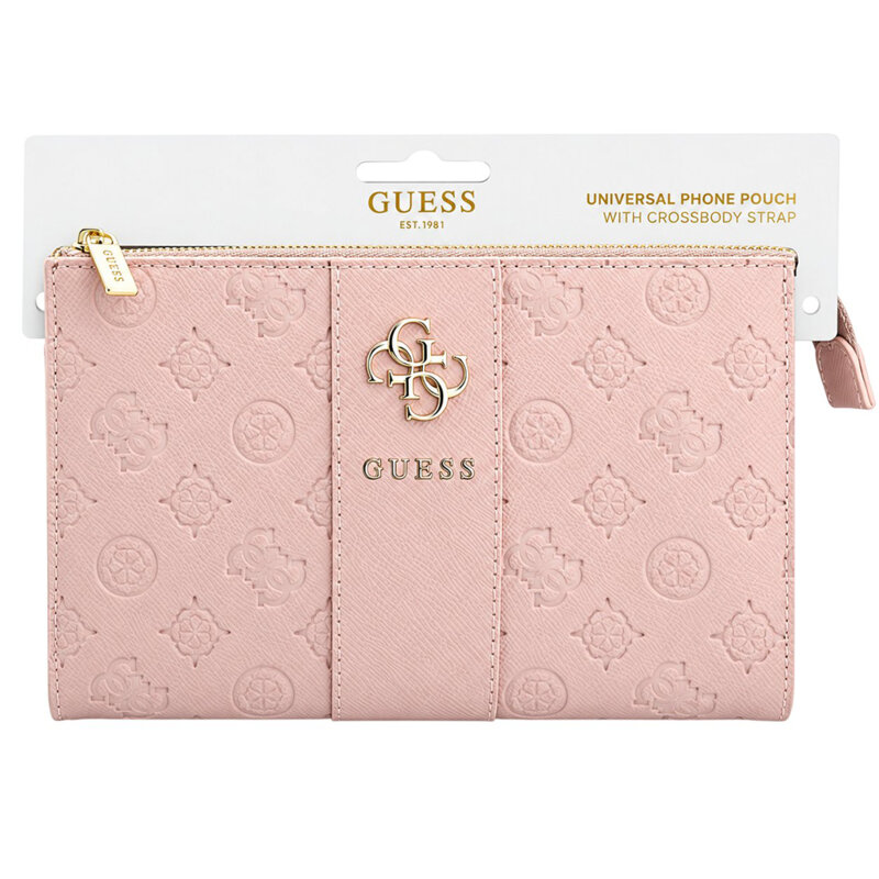 Geanta Guess telefon crossbody pentru femei, roz, GUWP6PGSU4EP