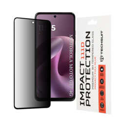 Folie sticla Motorola Moto G17 Techsuit 111D Privacy Full Glue, negru