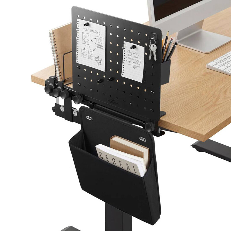Organizator de birou cu prindere tip clema Spigen LD406, negru