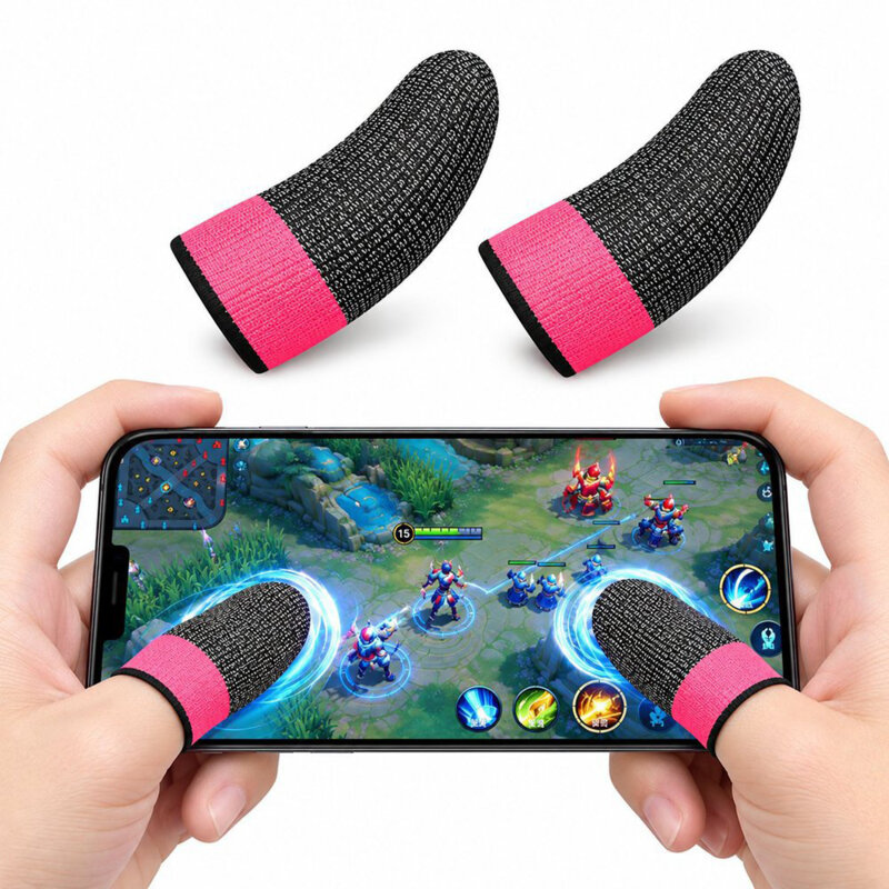 Manusi gaming pentru degete telefon, Techsuit FS4-04, roz