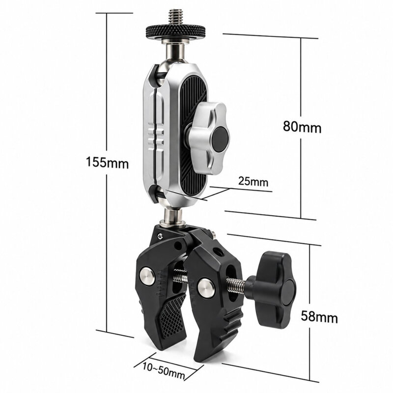 Suport GoPro bicicleta cu rotire 360°, Techsuit JX-006