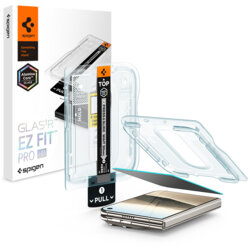 Folie iPhone Duo Spigen Glas.tR EZ Fit Pro HD, privacy