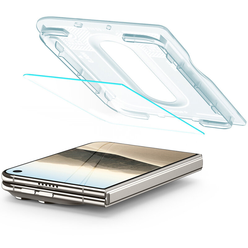 Folie iPhone Duo Spigen Glas.tR EZ Fit Pro HD, transparenta