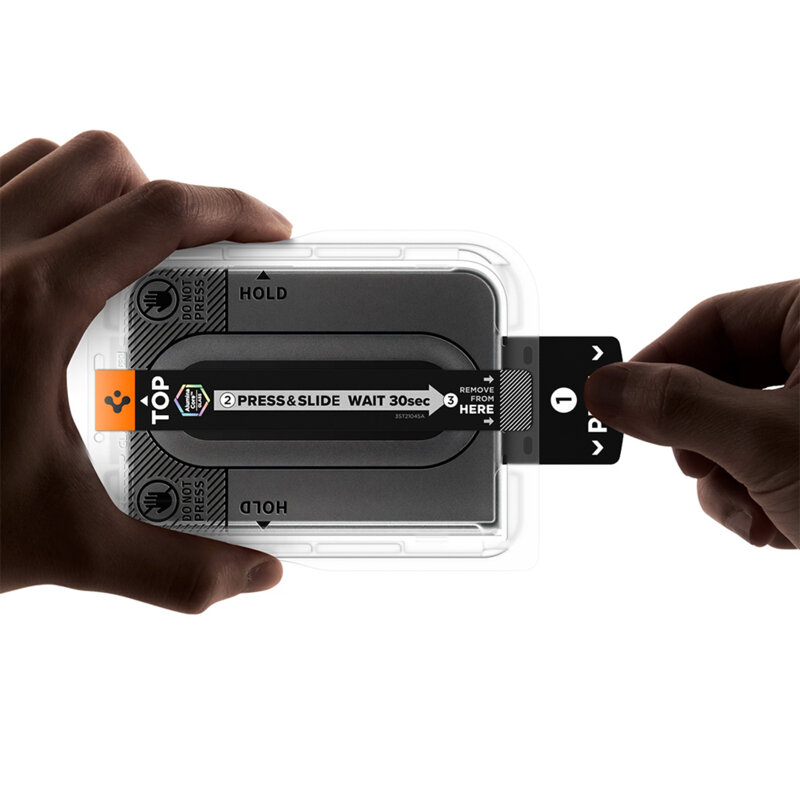 Folie iPhone Duo Spigen Glas.tR EZ Fit Pro HD, transparenta