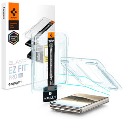 [Pachet 2x] Folie iPhone Duo Spigen Glas.tR EZ Fit Pro HD, transparenta