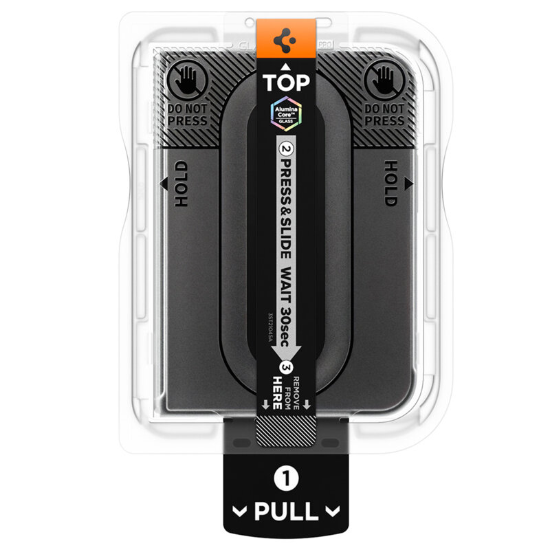 [Pachet 2x] Folie iPhone Duo Spigen Glas.tR EZ Fit Pro HD, privacy