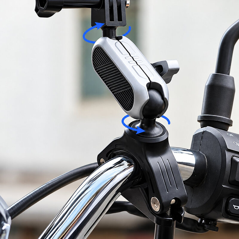 Suport bicicleta pentru camera GoPro, Techsuit JX-008, gri
