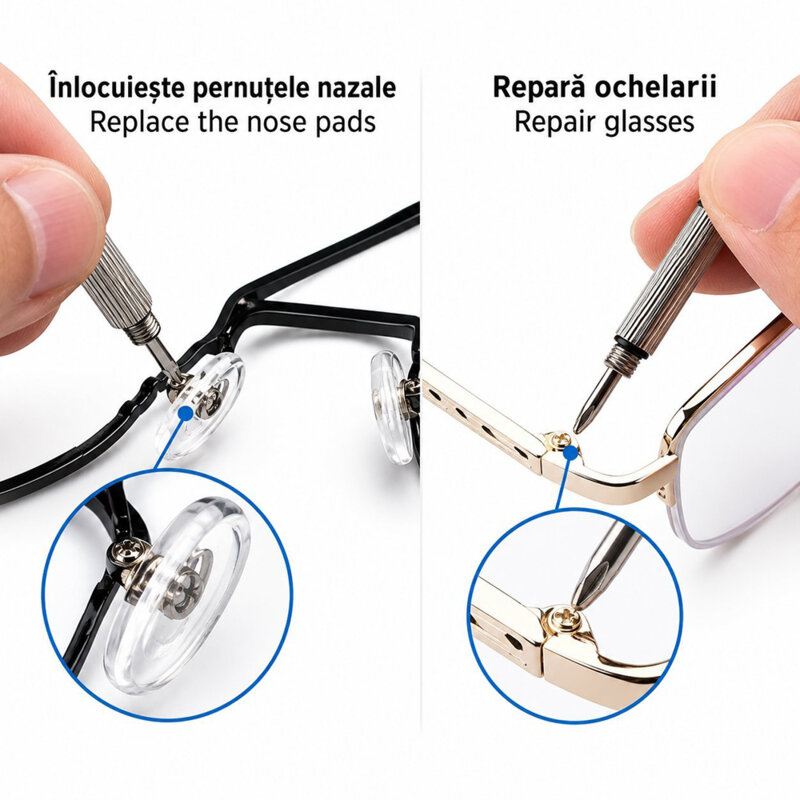 [Pachet] Surubelnita ochelari + 8 pernute siliconice nazale, Techsuit ST1