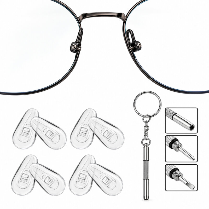 [Pachet] Surubelnita ochelari + 8 pernute siliconice nazale, Techsuit ST1