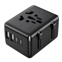 Adaptor priza EU la US, UK, AUS, PD45W, Techsuit, HHT203A