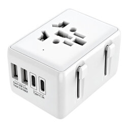 Adaptor priza EU la US, UK, AUS, PD45W, Techsuit, HHT203A