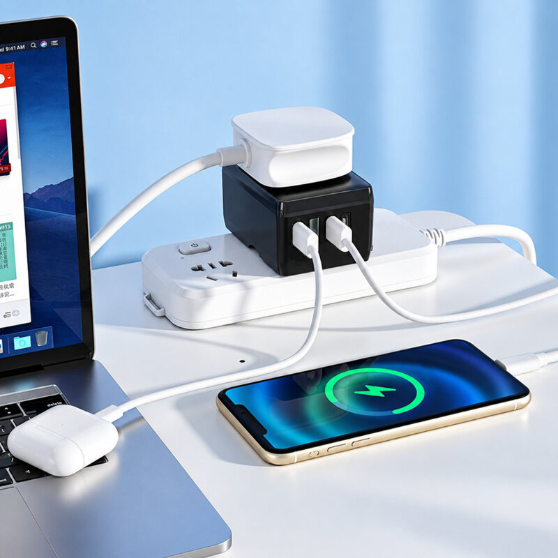 Adaptor priza EU la US, UK, AUS, PD45W, Techsuit, HHT203A