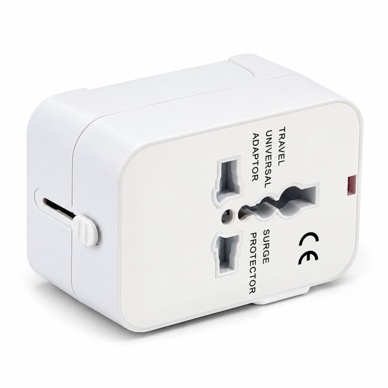 Adaptor priza EU la US, UK, AUS, 2 x USB, Techsuit, HHT202