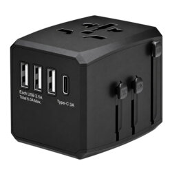Adaptor priza EU la US, UK, AUS, PD30W, Techsuit, HHT904-B3