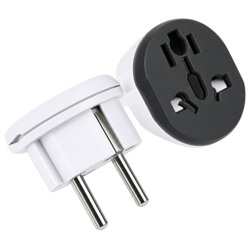 Adaptor priza universal pentru calatorie Techsuit, gri, C529