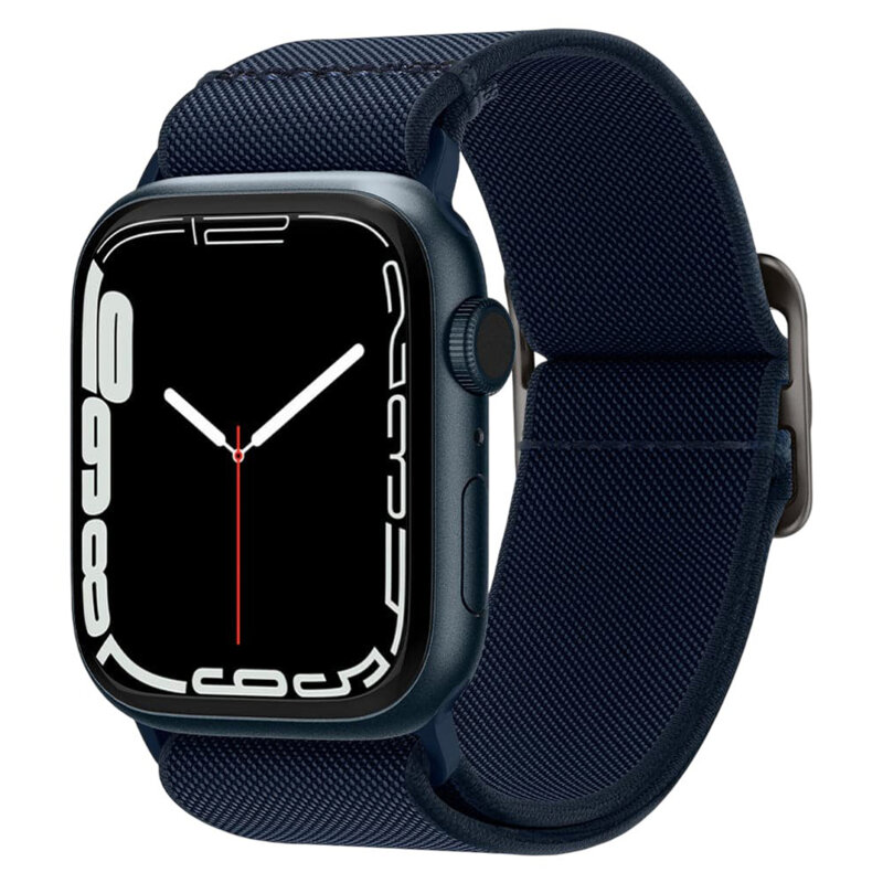 Curea Apple Watch 5 44mm Spigen Lite Fit, bleumarin