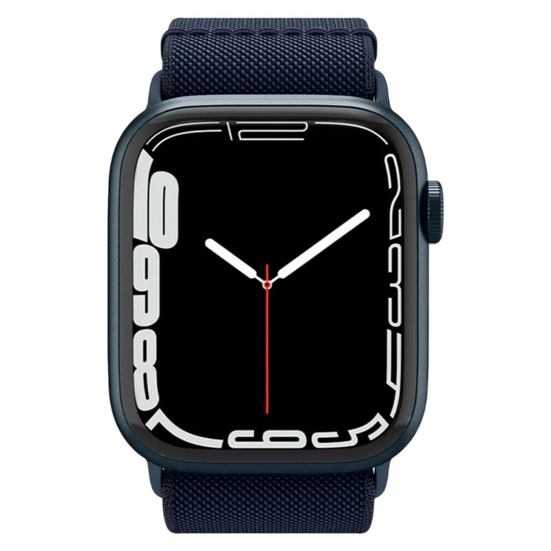 Curea Apple Watch 5 44mm Spigen Lite Fit, bleumarin