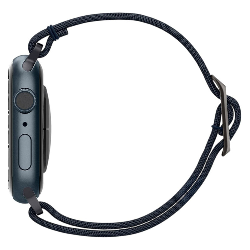 Curea Apple Watch 5 44mm Spigen Lite Fit, bleumarin
