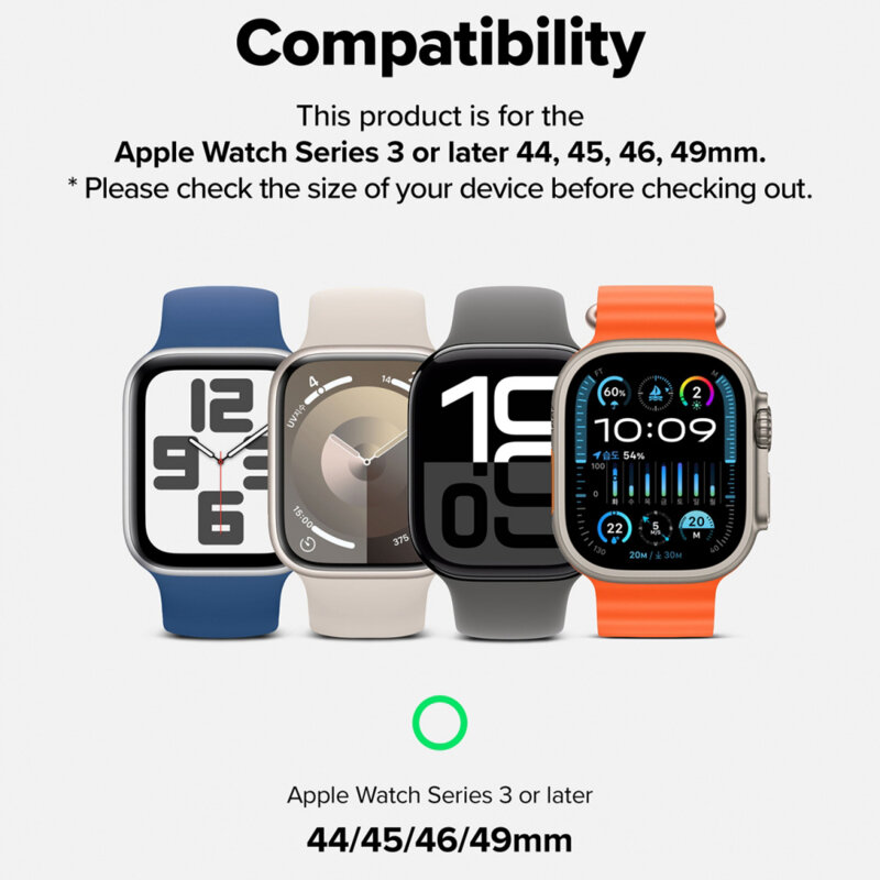 Curea Apple Watch Ultra Ringke Metal One Air, argintiu