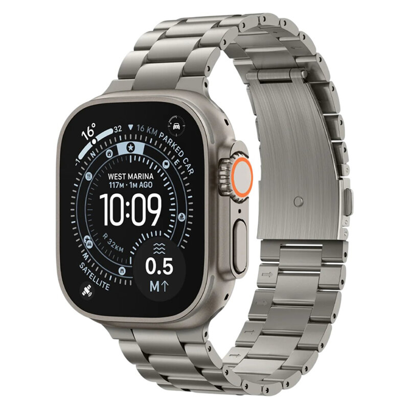 Curea Apple Watch 5 44mm Spigen Modern Fit, natural