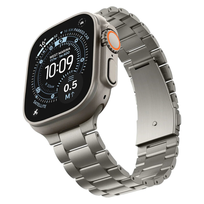 Curea Apple Watch 5 44mm Spigen Modern Fit, natural