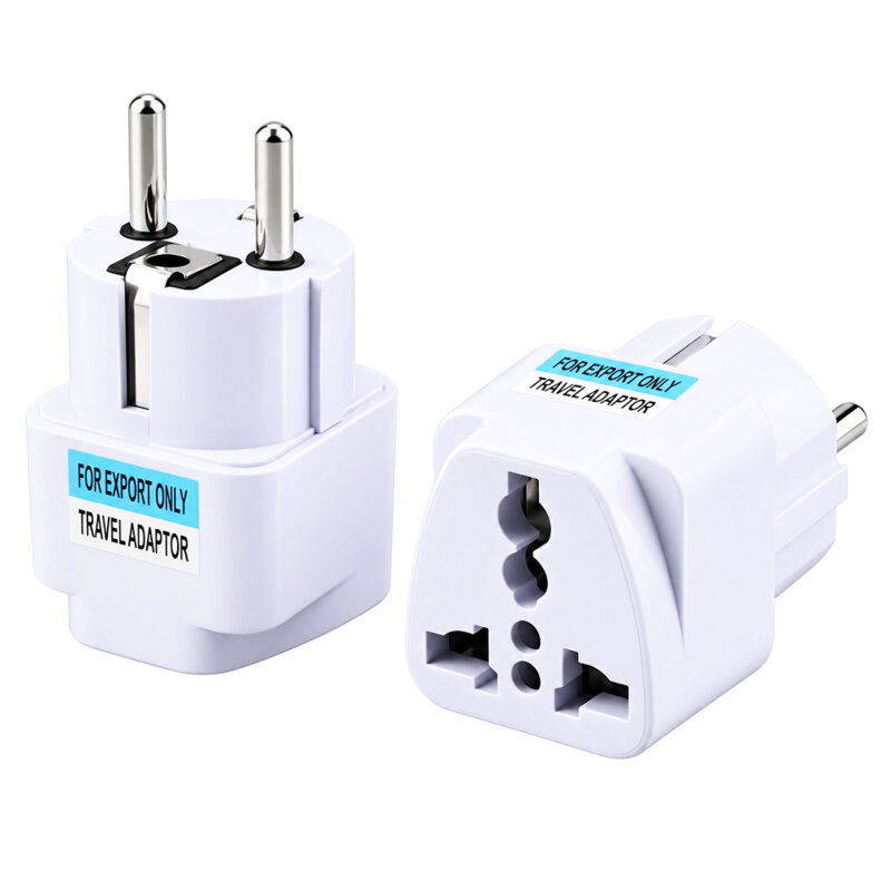 Adaptor priza universal pentru calatorie Techsuit, alb, C524