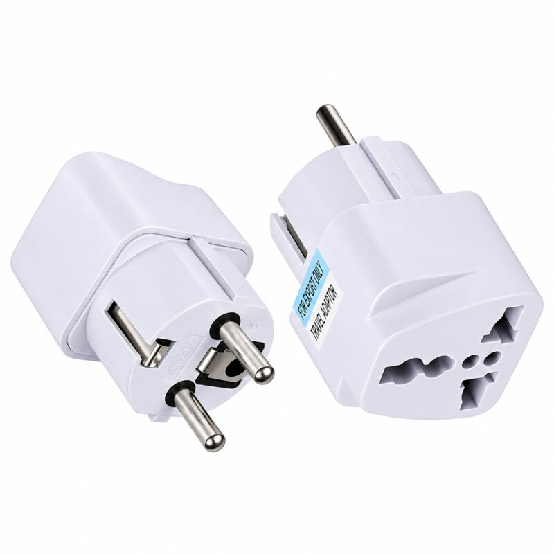 Adaptor priza universal pentru calatorie Techsuit, alb, C524