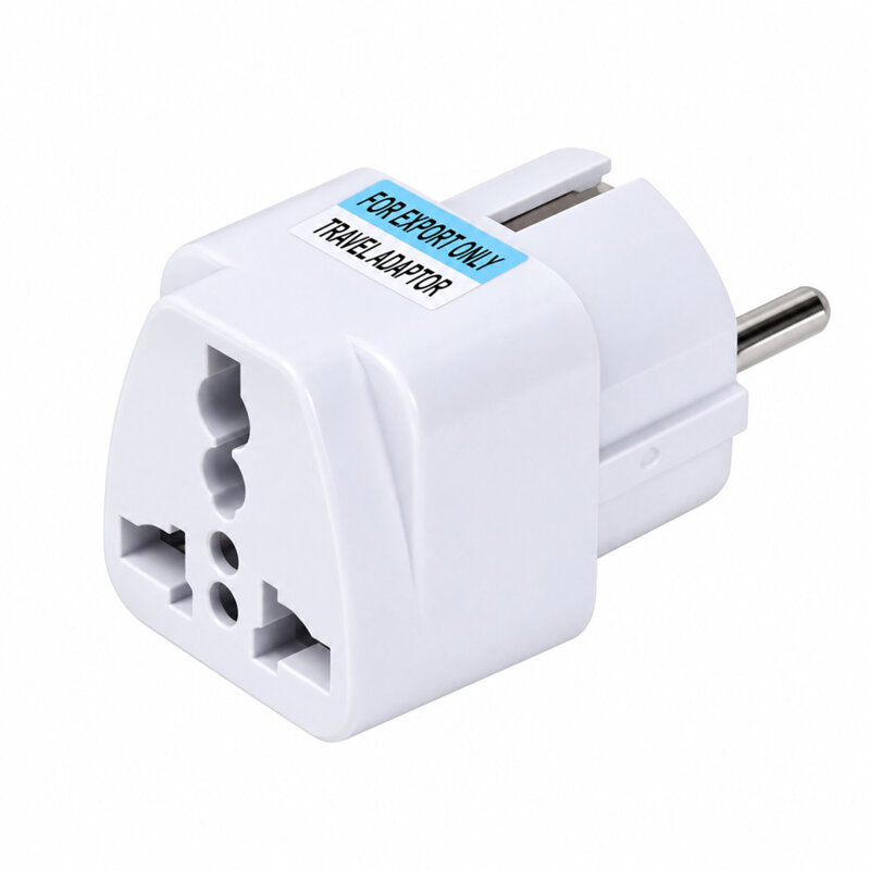 Adaptor priza universal pentru calatorie Techsuit, alb, C524