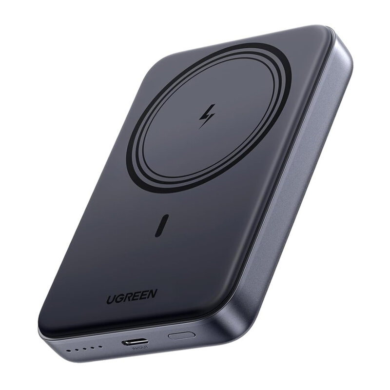 Baterie externa MagSafe wireless 10000mAh Ugreen, gri, 25919