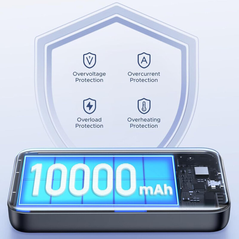 Baterie externa MagSafe wireless 10000mAh Ugreen, gri, 25919