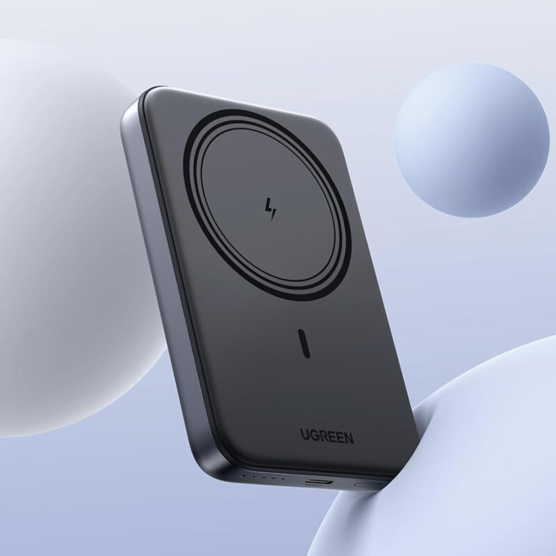 Baterie externa MagSafe wireless 10000mAh Ugreen, gri, 25919