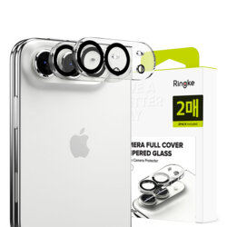 [Pachet 2x] Folie sticla camera iPhone Duo Ringke Camera Protector, transparenta